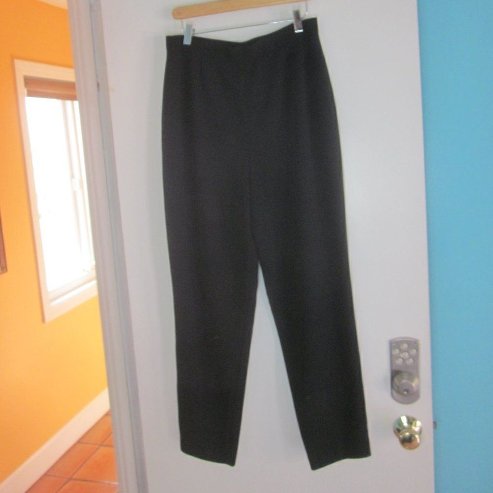 Emanuel Ungaro Womens Vintage Black High Rise Dress Pants 12 / 46 Perfect Cond. - Picture 6 of 9